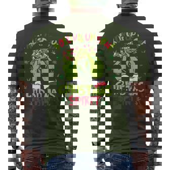 Rolling Up Some Christmas Spirit – Holiday Men's T-shirt Back Print | Mazezy