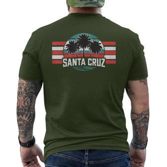 Santa Cruz Ca California Retro 70S 80S Surfer T-Shirt mit Rückendruck - Geschenkecke