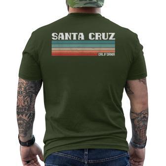 Santa Cruz Intage Retro 70S 80S Santa Cruz Ca T-Shirt mit Rückendruck - Seseable