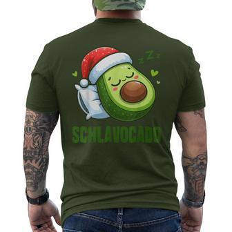 Schlavocado Official Pyjamas Sleep Avocado Christmas T-Shirt mit Rückendruck - Geschenkecke