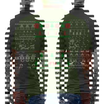 Tractor Ugly Christmas Sweater Farming Farmer Xmas Men's T-shirt Back Print | Seseable UK