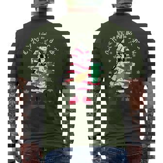 Tree Cake Debbie Xmas Out Here Lookin Like A Snack Christmas Men's T-shirt Back Print - Thegiftio UK