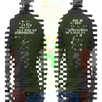 Unique Ugly Christmas Christmas Sweater Men's T-shirt Back Print - Thegiftio