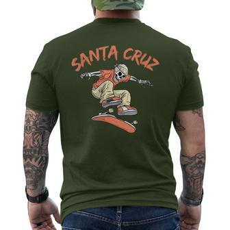 Vintage Santa Cruz California Skeleton Skateboarder T-Shirt mit Rückendruck - Geschenkecke