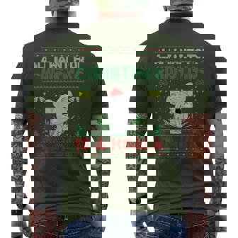All I Want For Christmas Is A Koala Ugly Sweater Men's T-shirt Back Print - Thegiftio