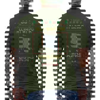 All I Want For Christmas Is A Marimba Musician Ugly Sweater Men's T-shirt Back Print - Thegiftio UK