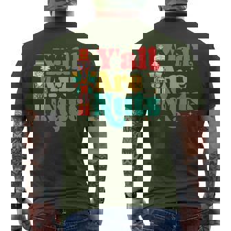 Y'all Are Nuts Xmas Nutcracker Christmas Men's T-shirt Back Print - Monsterry