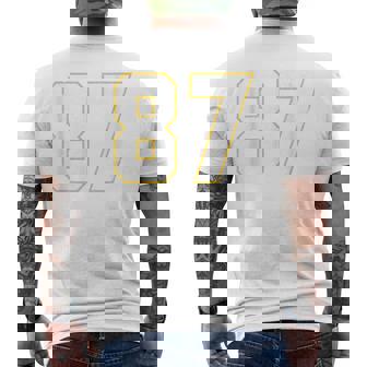 In My 87 Era Football Vintage Men's T-shirt Back Print - Monsterry