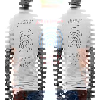 Airdroppami Un Po' Di Amore T-shirt da uomo con stampa posteriore - Novitaregali