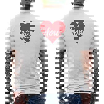 Amo A Redouane Primer Nombre Yo Corazón Manga Larga Camiseta Hombre Estampado Espalda - Regaloses