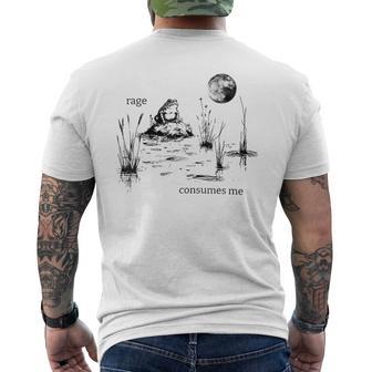 Annoyed Frog Rage Consumes Me Frog Men's T-shirt Back Print - Thegiftio UK