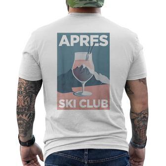 Après Ski Club X Aesthetic Skier Party Ski Outfit T-Shirt mit Rückendruck - Seseable