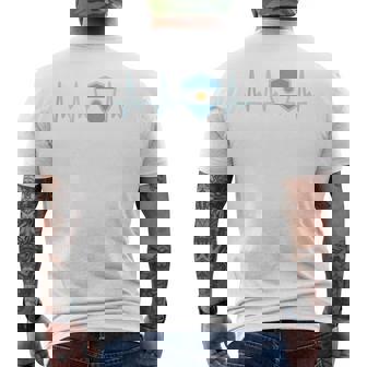 Argentina 2024 Bandera Argentina Heartbeat Bandera Proud Sin Mangas Camiseta Hombre Estampado Espalda - Regaloses