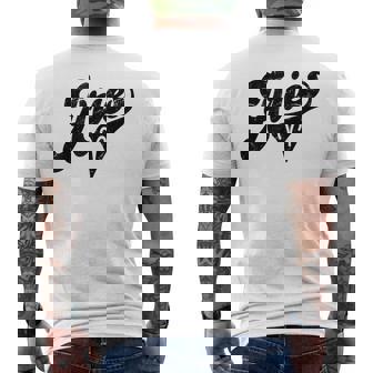 Aries Retro Zodiac Astrology Horoscope Aries Men's Back Print T-Shirt - Monsterry