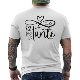 Bald Tante Werdende Tante Future Tante Tante 2025 T-Shirt mit Rückendruck - Geschenkecke