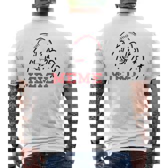 Baseball Meme Men's T-shirt Back Print - Monsterry