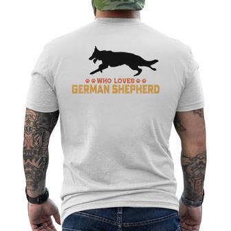 Berger Allemand Pour Homme Propriétaire De Chien Berger Allemand T-shirt imprimé au dos - Cadeauxyz