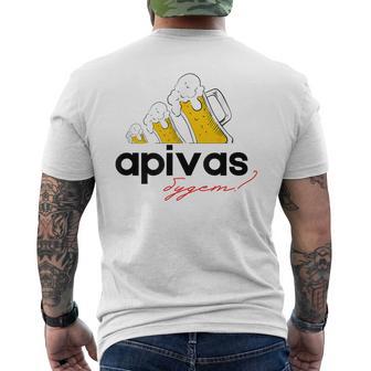 Bier Apivas Lustiges Russisches T-Shirt mit Rückendruck - Geschenkecke