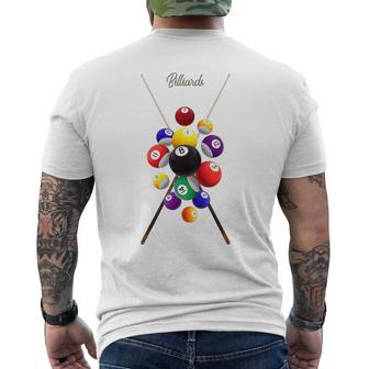 Billiards Pool T-Shirt mit Rückendruck - Geschenkecke