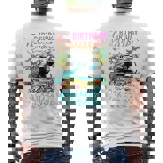 Birthday Cruise Squad 2024 Vacation Party Men's T-shirt Back Print - Monsterry