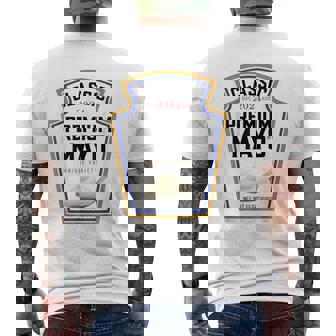 Blue Mayonnaise Diy Halloween Costume Mayo Condiments Men's T-shirt Back Print | Mazezy