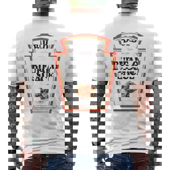 Bold Buffalo Sauce Condiment Spice Costume Party Matching Men's T-shirt Back Print - Thegiftio UK