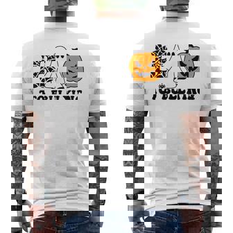 Boo To Bullying Orange Anti Bullying Unity Day Halloween Kid Men's T-shirt Back Print - Monsterry