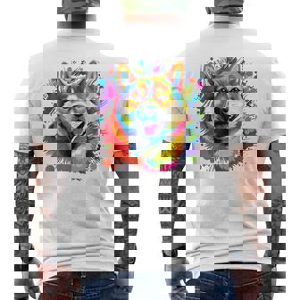 Bulldogs School Spirit Mascot Leopard Cheer Fan Game Day Men's Back Print T-Shirt - Monsterry