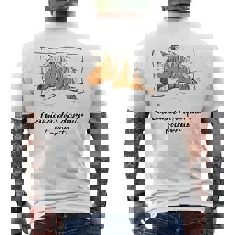 Camisa De Dormir Caballo Haflinger Pijama Caballo Haflinger Camiseta Hombre Estampado Espalda - Regaloses