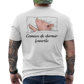 Camisa De Dormir Cerdito Pijama Cerdo Camiseta Hombre Estampado Espalda - Regaloses