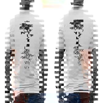 Carte De L'afrique Racines Africaines Avec Arbre Carte Du Monde T-shirt imprimé au dos - Cadeauxyz