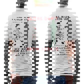 Carter Vail Aliens Dont Know Karate Men's T-shirt Back Print - Thegiftio UK