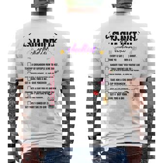 Challenge The Stag Bachelors Party Checklist Stag Do Party Men's T-shirt Back Print - Thegiftio UK