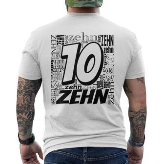 Children's Birthday Ich Bin 10 Zahlwort Zehn T-Shirt mit Rückendruck - Geschenkecke