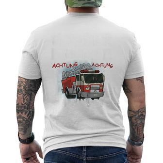 Children's Feuerwehr Auto Werde Grosser Bruder T-Shirt mit Rückendruck - Geschenkecke