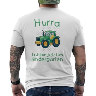 Children's Hurra Ich Bin Jetzt Im Kindergarten T-Shirt mit Rückendruck - Geschenkecke