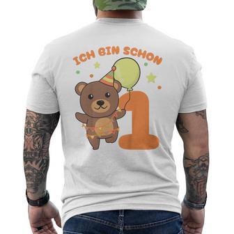 Children's Ich Bin Schon 1 Bär T-Shirt mit Rückendruck - Geschenkecke