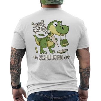 Children's Kindergarten Graduation 2023 School Child Boy Dino School T-Shirt mit Rückendruck - Geschenkecke