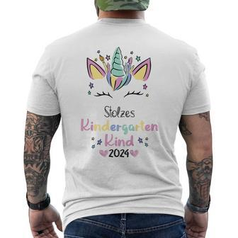 Children's Stolzes Kindergarten 2024 Kita Kiga Gray T-Shirt mit Rückendruck - Geschenkecke