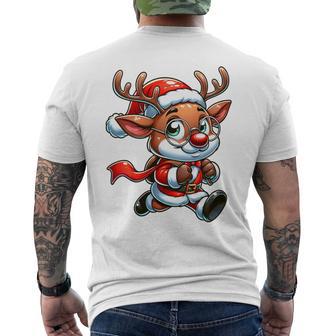 Children's Weihnachts Rentier Süß Santa Claus T-Shirt mit Rückendruck - Geschenkecke