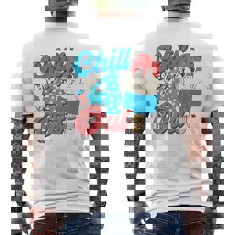 Chill The Fourth Out Popsicle 4Th Of July Boys Men Men's T-shirt Back Print - Thegiftio UK