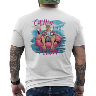 Chillin Like A Felon Trump For President Summer 2024 Men's T-shirt Back Print - Monsterry CA