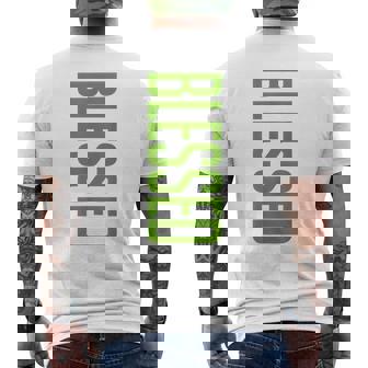 Chlorophyll Green White Color Match Men's T-shirt Back Print - Thegiftio UK