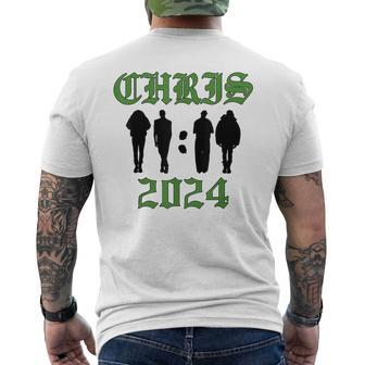 Chris For Chris Personalized First Name 2024 Men's T-shirt Back Print - Monsterry UK