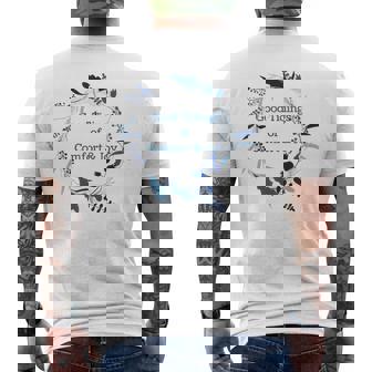 Christmas Holiday Wreath Good Tidings Of Comfort & Joy Shirt Men's Back Print T-Shirt - Monsterry