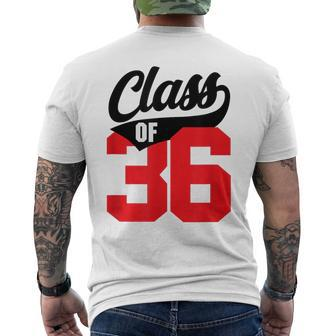 Class Of 36 Grow With Me Graduate 2036 Sports Style Men's T-shirt Back Print - Monsterry