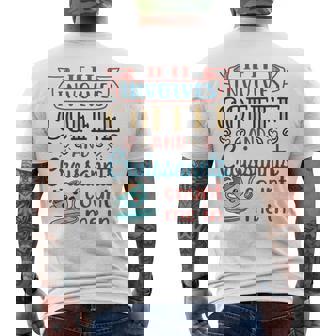 Coffee And Croissants Croissant Lover Breakfast Food Tank Top Men's Back Print T-Shirt - Monsterry