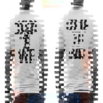 Color War '78 Cool Pop Culture Men's Back Print T-Shirt - Monsterry