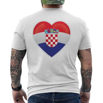 Croatia Flag Croatia Children's Croatia Hrvatska T-Shirt mit Rückendruck - Geschenkecke