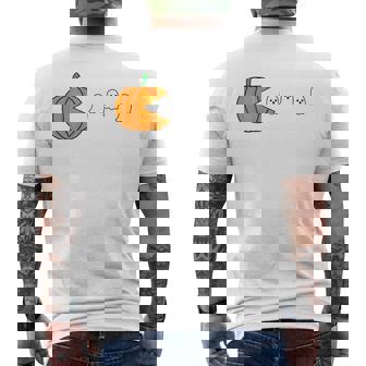 Cute Pumpkin Man For The Pac Funny Ghost Halloween Spooky Tank Top Men's Back Print T-Shirt - Monsterry